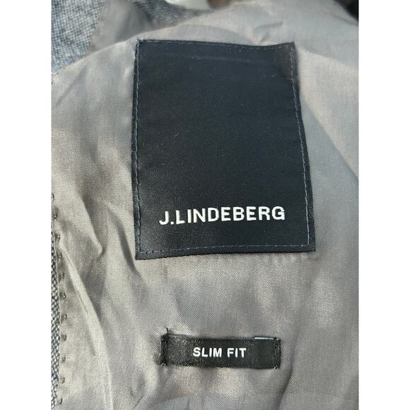 J Lindberg Blazer Size 42 Gray Wool Blend Hopper Soft Tweed Slim Fit Preppy - Picture 7 of 9